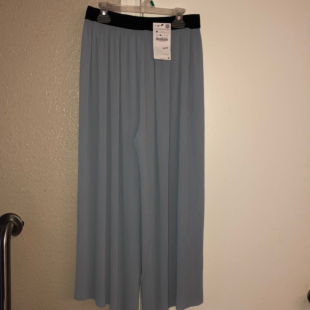 Zara Basic Wide leg Polyester Capri